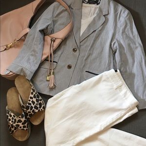 George Gray Blazer with Black Accents